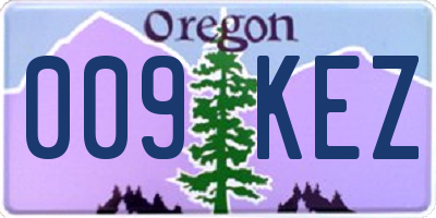 OR license plate 009KEZ