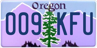 OR license plate 009KFU