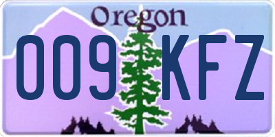 OR license plate 009KFZ