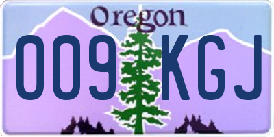 OR license plate 009KGJ