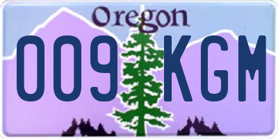 OR license plate 009KGM