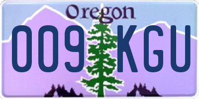 OR license plate 009KGU