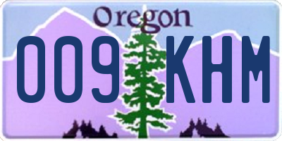 OR license plate 009KHM