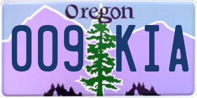 OR license plate 009KIA