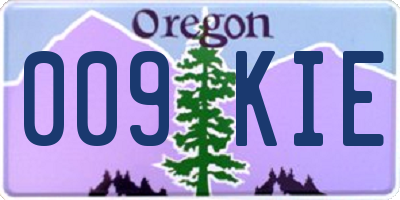 OR license plate 009KIE
