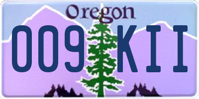 OR license plate 009KII