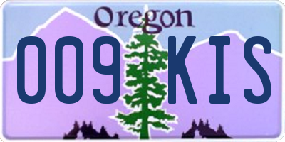 OR license plate 009KIS