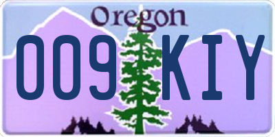 OR license plate 009KIY