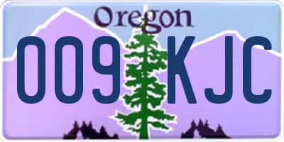 OR license plate 009KJC