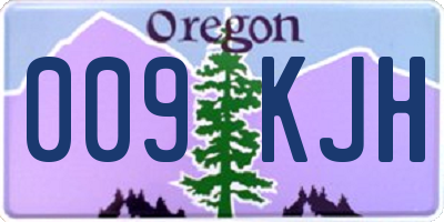 OR license plate 009KJH