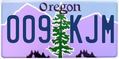 OR license plate 009KJM