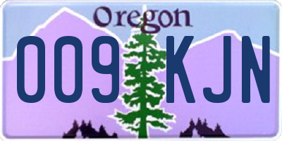OR license plate 009KJN