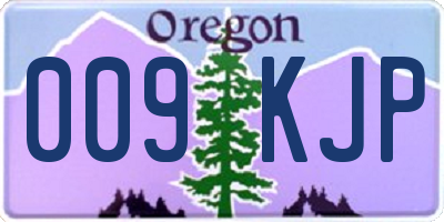OR license plate 009KJP