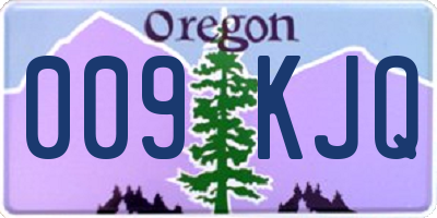 OR license plate 009KJQ