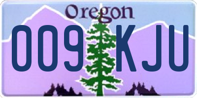 OR license plate 009KJU