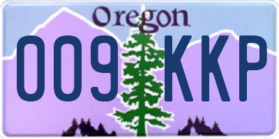 OR license plate 009KKP