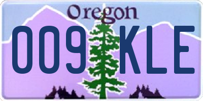 OR license plate 009KLE