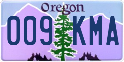 OR license plate 009KMA