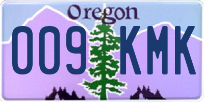 OR license plate 009KMK