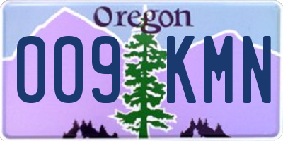 OR license plate 009KMN
