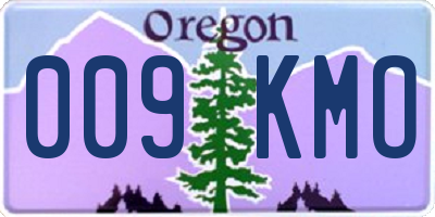 OR license plate 009KMO