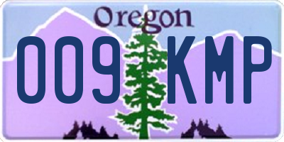 OR license plate 009KMP