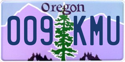 OR license plate 009KMU