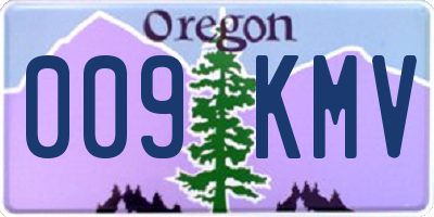 OR license plate 009KMV