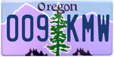 OR license plate 009KMW
