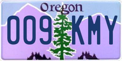 OR license plate 009KMY