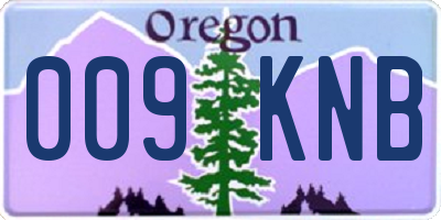 OR license plate 009KNB