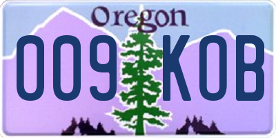 OR license plate 009KOB