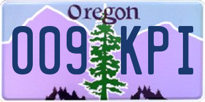 OR license plate 009KPI
