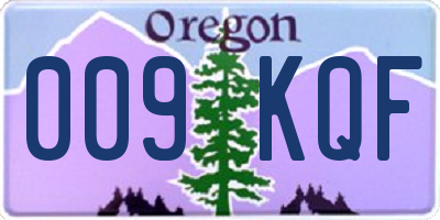 OR license plate 009KQF