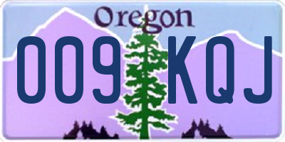 OR license plate 009KQJ