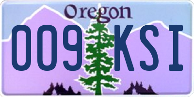OR license plate 009KSI