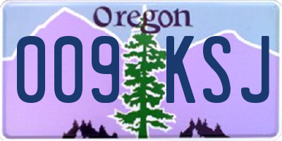 OR license plate 009KSJ