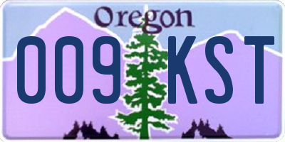 OR license plate 009KST