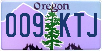 OR license plate 009KTJ