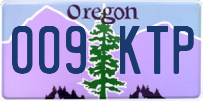 OR license plate 009KTP