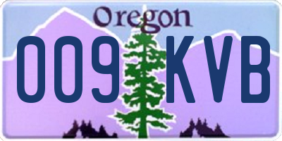 OR license plate 009KVB