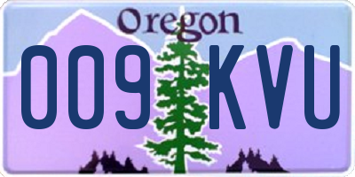 OR license plate 009KVU