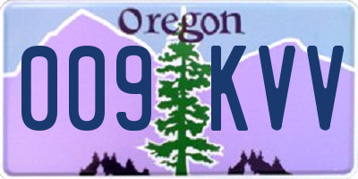 OR license plate 009KVV