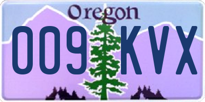 OR license plate 009KVX