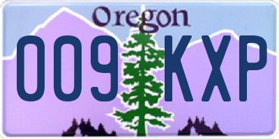 OR license plate 009KXP