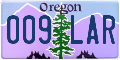 OR license plate 009LAR