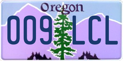 OR license plate 009LCL