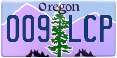 OR license plate 009LCP