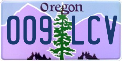 OR license plate 009LCV