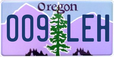 OR license plate 009LEH